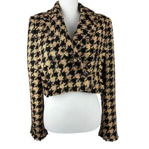 Zara houndstooth blazer